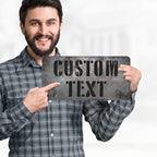 Custom Sign, Custom Street Sign, 11 Font Colors, 13 Font Styles, 4 Hole Options, 22 Sizes, 6x12 Inches, Rust Free DiBound, Fade Resistant, Made in USA by My Sign Center (Grunge Metal)