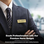 Custom Engraved Name Tags, Magnetic Tags, Personalized Name Tags, 1" x 3", Durable Engravable Impact Acrylic Material, Made in the USA by My Sign Center (Classic Rectangle)
