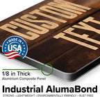 Custom Sign, Custom Street Sign, 11 Font Colors, 13 Font Styles, 4 Hole Options, 22 Sizes, 7x10 Inches, Rust Free DiBound, Fade Resistant, Made in USA by My Sign Center (Vintage Wood)