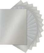 Silunkia 28 Sheets Shimmer Silver Cardstock 8.5 x 11 Metallic Paper, 250gsm/92lb Premium Heavyweight Card Stock for DIY Card Making, Greeting Cards, Wedding Invitations, Paper Crafting