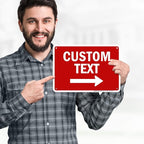 Custom Arrow,Custom Directional Sign, Right Arrow, 7x10 Inches, 55 mil thick HDPE (high density polyethylene) Made in USA by My Sign Center