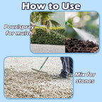 YOBTOP Rock Glue for Landscaping - 1 Gallon Professional Strength Mulch Glue for Rocks Pea Gravel Pine Straw | Non-Toxic Fast-Drying Weather-Resistant for Patios Walkways Driveways Garden Borders