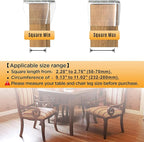 Square Chair Leg Protectors for Hardwood Floors,16 Pcs Silicone Felt Furniture Legs Caps to Prevent Floor from Scratches and Reduce Noise, Easy to Move, (Fit: 2.25" -2.75" Clear).