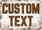 Custom Sign, Custom Street Sign, 11 Font Colors, 13 Font Styles, 4 Hole Options, 22 Sizes, 7x10 Inches, Rust Free DiBound, Fade Resistant, Made in USA by My Sign Center (Rustic)
