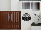 Tree Of Life Metal Wall Art Address Plaque,Custom House Address Plaques Sign, Address Numbers For Houses, Address Plaques for House, Front Door Outdoor Address Plaques Signs, Housewarming Gift