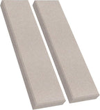 2 Pack 2" Thick Acoustic Panels, 47.24" X 11.81" Fiberglass Wall Panel, Acoustic Panels Sound Absorbing for Office, Studio, Home Theatre - Linen