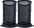 SEASLIMIT Wood Chipper Bag Collection for Craftsman Electric Shredder Mulcher, 2-PackUniversal 24x48 Leaf Mulcher Collection Bag Fits Most Brand