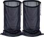SEASLIMIT Wood Chipper Bag Collection for Craftsman Electric Shredder Mulcher, 2-PackUniversal 24x48 Leaf Mulcher Collection Bag Fits Most Brand