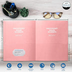 FILE-EZ Two-Pocket Folders, Pink Color, 25-Pack, Durable Textured Paper with Matte Finish, Letter Sheet Size (EZ-32590)