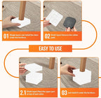 shouwuhho Furniture Risers, 12 Pack Bed Risers with Non-Slip Grip and Heavy Duty Support, 1 Inch 2 Inch 3 Inch 4 Inch Height Lift for Couch, Sofa, Table, Desk, Chair, Refrigerator - White, 1 Inch