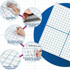 Aizweb Giant Magnetic XY Coordinate Dry Erase Grid,26" x 26" Graph Board for School Classroom Supplies,Magnetic Whiteboard with Counters,Math Manipulatives for Teacher Education