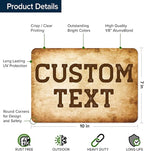 Custom Sign, Custom Street Sign, 11 Font Colors, 13 Font Styles, 4 Hole Options, 22 Sizes, 7x10 Inches, Rust Free DiBound, Fade Resistant, Made in USA by My Sign Center (Vintage)