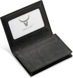 Leather Business Card Case Holder for Men & Women, Italian Calfskin