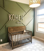 Personalized Nursery Name Sign - Custom Wooden Name Signs for Kids Room, Personalized Name Sign for Nursery - Perfect Baby Gift & Wall Name Decoration (NA31)
