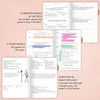 Legend Planner – Weekly & Monthly Life Planner to Hit Your Goals & Live Happier. Organizer Notebook & Productivity Journal. A5 (Rose Gold)