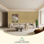 Art Acoustic Panels for Wall,5 Pack Sound Absorbing Panels,47.2” x 23.6” Soundproof Wall Panels,High-Density Acoustic Wall Panels,Decorative Sound Panels with Wood-Look