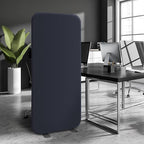 DECOLAB Standing Room Divider, Movable Space Partition Separator for Office, School, Living Space, Workspace, Scratch Resistance, 29"x65", Cobalt
