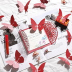 25 Sheets Red Shimmer Cardstock 8.5 x 11Inch Glitter Card Stock 92lb Heavyweight Printer Paper for Wedding Invitations, Crafts, Greeting Cards, Printing UAP18RE025