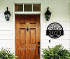 Tree Of Life Metal Wall Art Address Plaque,Custom House Address Plaques Sign, Address Numbers For Houses, Address Plaques for House, Front Door Outdoor Address Plaques Signs, Housewarming Gift