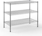 Regal Altair 24" Deep x 42" Wide x 34" Height Wire Shelving Kit | 3-Tier | NSF Commercial Storage Rack Unit