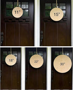 Wood front door sign Wood sign Home decor Welcome sign Sign for front door House warming gift Wedding gift (Jelly Bean Welcome, 18" Width)