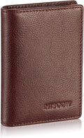 Leather Business Card Case Holder for Men & Women, Italian Calfskin