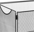 Safco Onyx Rolling Cart Desktop Tub File, Fits Letter-Size Hanging Folders, Collapsible Desk Organizer, Durable Steel Mesh Construction, Black