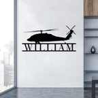 Personalized Metal Airplane Wall Art, Airplane Name Sign, Customized Pilot Name Sign, Airplane Hangar Sign Decor, Aviation Home Office Decor, Large Outdoor Decor, Pilot Gifts, Aircraft Lovers Gift