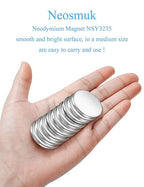 Neosmuk Rare Earth Magnets, Super Strong Magnet Heavy Duty for Craft, Neodymium Magnets with Adhesive Backing for Board, Thin Powerful Large and Industrial Magnets Stick for Cabinet, Refrigerator