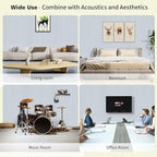 Acoustic Panels,10 Pack Sound Panels,48"x24"x0.4" Soundproof Wall Panels,High-Density Large Acoustic Panels,Decorative Sound Dampening Panels,Light Camel