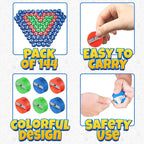 Bedwina Pencil Sharpeners in Bulk - 144 Pack Pocket Sized Mini Handheld Colored Pencil Sharpener Manual for Kids, Plastic and Colorful for Party Favors, Goodie Bags, Classroom Prizes, School Supplies