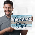 Custom Sign, Custom Street Sign, 11 Font Colors, 13 Font Styles, 4 Hole Options, 22 Sizes, 10x14 Inches, Rust Free DiBound, Fade Resistant, Made in USA by My Sign Center (Coastal)