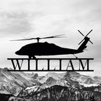 Personalized Metal Airplane Wall Art, Airplane Name Sign, Customized Pilot Name Sign, Airplane Hangar Sign Decor, Aviation Home Office Decor, Large Outdoor Decor, Pilot Gifts, Aircraft Lovers Gift