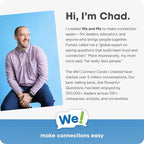 We! Connect Cards - Conversation Cards to Build Trust & Connection - Ideal Office Games, Ice Breakers & Educational Team Building Games - Featured by TEDx (60 Color-Coded Pieces)