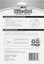 BIC Wite-Out Brand Exact Liner Correction Tape, 19.8 Feet, white Correction Tape, Fast, Clean and Easy to Use Tear-Resistant Tape Office or School Supplies (Pack of 18, 72 Count Total)