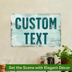 Custom Sign, Custom Street Sign, 11 Font Colors, 13 Font Styles, 4 Hole Options, 22 Sizes, 12x18 Inches, Rust Free DiBound, Fade Resistant, Made in USA by My Sign Center (Shabby Chic)