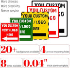 Custom Square Outdoor Signs - 10 * 10 inches - UV-resistant, for parks、 community areas、supermarket