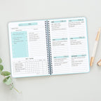 Undated Weekly Planner- Weekly Goals Notebook, A5 To Do List Planner, Habit Tracker Journal with Spiral Binding, 5.7 x 8.0 inches