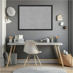 Amanti Art Black Framed Magnetic Board 22x30 Medium Vision Board for use with Magnets, 100% Metal Sheet to Display Items as Office Decor or for Home Organization in mudroom, Kitchen or Kids Room