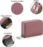 GOIACII Small Genuine Leather Wallet for Women, RFID Blocking Credit Card Holder Wallet