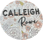 Baby Shower Sign, Newborn Girl Nursery Decor, Infant Room Sign, Girls Room Sign, Home Decor for infant Girl, Baby Girl Gift, Newborn Gift (Floral)