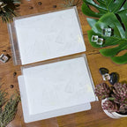 BROTOSPAC 24 PCS Clear Stamps Storage Panels,Resealable Die Cut Storage Bag, White Plastic Stamps Organizer Panels, Clear Stamp Organizer Set for Die Cutting and Decorative (24)