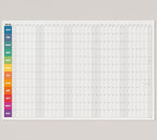 Dry Erase Wall Calendar 2026, 27×39 in — Double-Sided Yearly Planner (Dated & Undated), Reusable Write & Wipe, Large Wall Planner for Home, Office, Classroom — Rolled Poster.