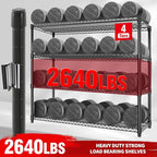 MilleLoom 72" H X 59 W X18 D Storage Shelves with Wheels, 4 Tier Wire Shelving Adjustable Metal Shelving Shelves Capacity 2640LBS Heavy Duty Shelf for Garage Shelving, Pantry, Kitchen, Commercial