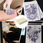 Yangna Tattoo Transfer Paper 50 Sheets A4 Thermal Stencil Paper for Tattoo Artists, 4-Layer Design Works with Thermal Copier Machines & Hand Tracing