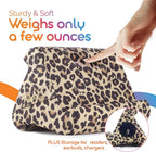 Flippy Original Tablet Pillow Stand & iPad Holder, Gift for Book Lovers & Readers, Multi-Angle Stand with Storage for Lap, Desk & Bed, Compatible with Kindle, Fire, iPad & Samsung, Def Leopard
