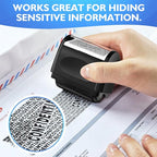 Identity Theft Protection Roller Stamp - Confidential Roller Stamp for Identity Protection & Security Stamp- Blocks Out Privacy Information, Guard Your Address & ID (2 Pack)