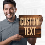 Custom Sign, Custom Street Sign, 11 Font Colors, 13 Font Styles, 4 Hole Options, 22 Sizes, 12x12 Inches, Rust Free DiBound, Fade Resistant, Made in USA by My Sign Center (Vintage Wood)