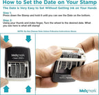 MaxMark 2000 Dater Self Inking Date Stamp - Red