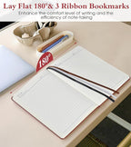 PAIBAS Lined Journal Notebook for Women Men, 160 Pages, A5 Hardcover Vintage Leather Journaling Notebooks for Work, School, Note Taking, Travel, Bible Study, Daily Diary for Writing 5.8"x8.5" (Brown)